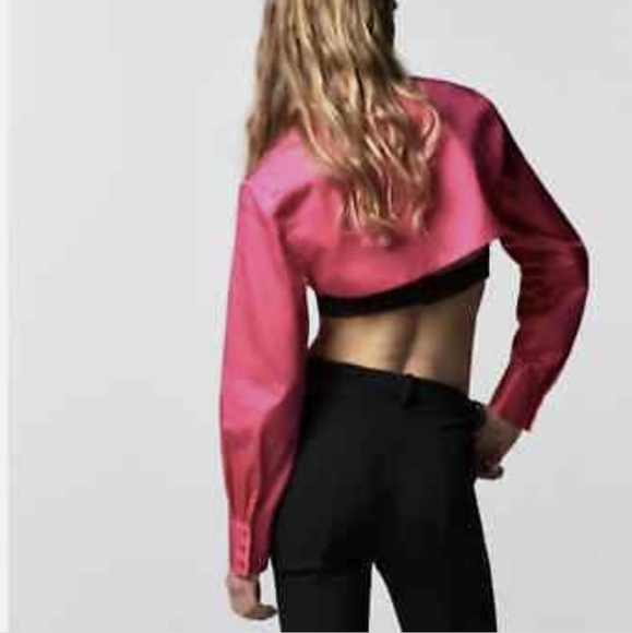 Zara poplin cropped shirt - Picture 8 of 8